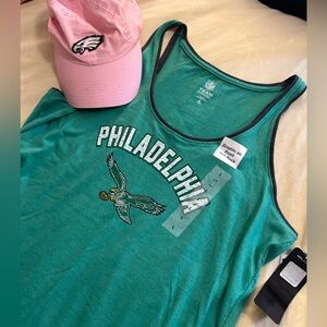 Philadelphia Eagles tank and hat